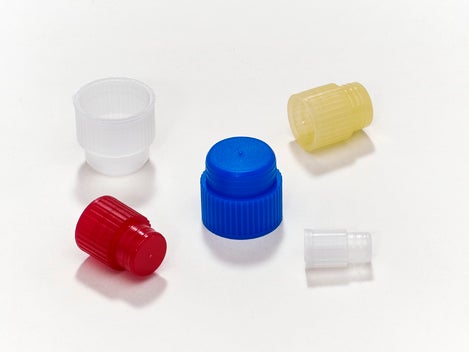 Caplugs STP Series Tube Closure Polyethylene Stopper Cap Blue For 17 mm Test Tubes - M-893786-273 - Box of 1000