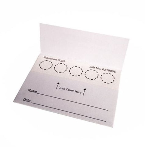 PANTek Technologies LLC 903 Protein Saver Card Each Circle Holds 75 to 80 µL of Sample For Whatman™ Foil Barrier Zip Sealing Bags - M-982036-4458 - Pack of 100