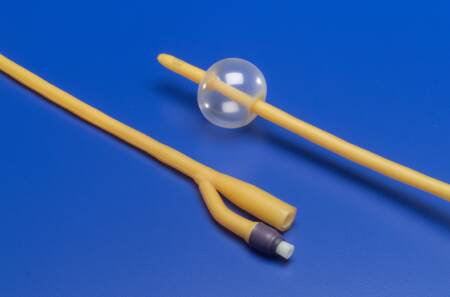 Cardinal Foley Catheter Ultramer™ 2-Way Standard Tip 5 cc Balloon 12 Fr. Hydrogel Coated Latex