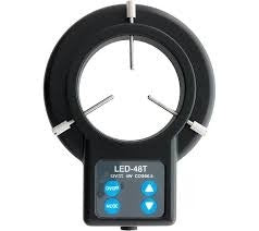 LW Scientific Variable LED Ring Light 3 X 9 X 10 Inch, Black, 48 Bulb, 1 Year Warrenty For Stereo Microscope - M-1012721-1702 - Each
