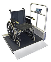 Wheelchair Scale Befour 1,000 lbs. / 450 kg Capacity Black / Silver Battery Operated