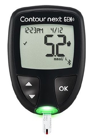 Ascensia Diabetes Care Blood Glucose Monitor CONTOUR®NEXT GEN 5 Seconds 7, 14, 30 and 90-day averages No Coding M-1215840-545 |  Case of 4