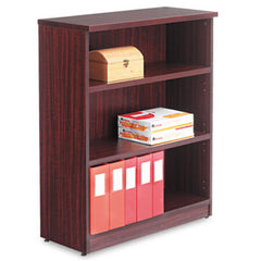 Alera® Alera Valencia Series Bookcase, Three-Shelf, 31 3/4w x 14d x 39 3/8h, Mahogany