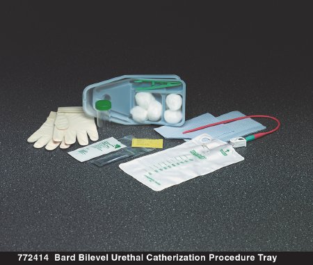 Bard Intermittent Catheter Tray Bard® Bilevel Urethral 15 Fr. Without Balloon Red Rubber