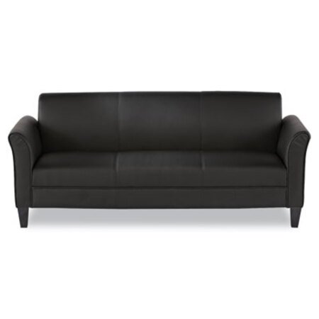 Alera® Alera Reception Lounge Furniture, 3-Cushion Sofa, 77 x 31.5 x 32, Black