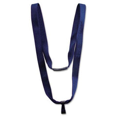 Advantus Earth-Friendly Lanyard, J-Hook Style, 36" Long, Blue, 10/Pack