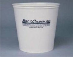 Bird & Cronin Cast Bucket 165 oz., Paper Wax Covering, Disposable, White