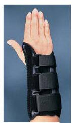 Bird & Cronin Wrist Brace Premier® Aluminum / Foam / Nylon / Plastic / Polyester Left Hand Black Large