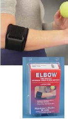 Bird & Cronin Elbow Support The Volley One Size Fits Most Contact Closure Tennis Left or Right Elbow Black