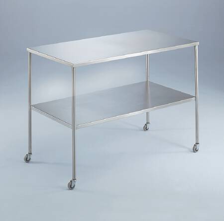 Blickman Instrument Cart Howard Stainless Steel 48 X 24 X 24 Inch Silver