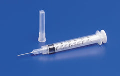 Cardinal Syringe with Hypodermic Needle Monoject™ 3 mL 20 Gauge 1 Inch Detachable Needle Without Safety