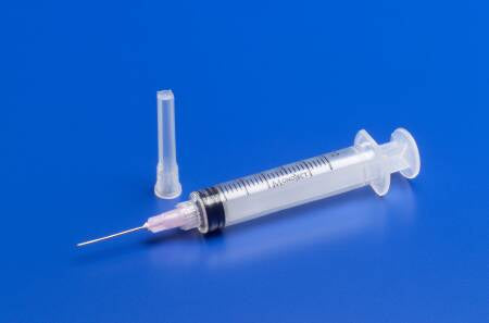 Cardinal Syringe with Hypodermic Needle Monoject™ 6 mL 20 Gauge 1-1/2 Inch Detachable Needle Without Safety