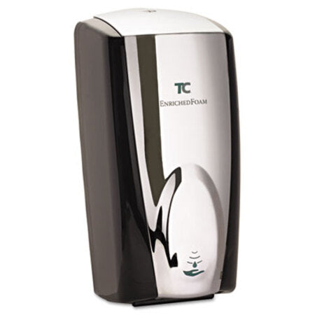 Rubbermaid® Commercial AutoFoam Touch-Free Dispenser, 1,100 mL, 5.2 x 5.25 x 10.9, Black/Chrome