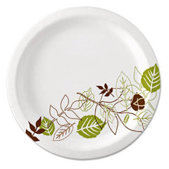 Dixie® Pathways Soak-Proof Shield Paper Plates, 8 1/2, Grn/Burg, 125/Pk, 4 Pks/Ct