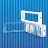Bowman Manufacturing Glove Box Holder Bowman Glove Butler® Horizontal or Vertical Mounted 4-Box Capacity Clear 3-3/4 X 10 X 22-1/4 Inch Plastic
