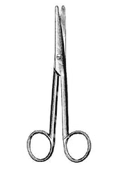 BR Surgical Dissecting Scissors HerMann Mayo-Stille 6 Inch Length Surgical Grade Stainless Steel NonSterile Finger Ring Handle Curved Blunt Tip / Blunt Tip - M-492751-3747 - Each