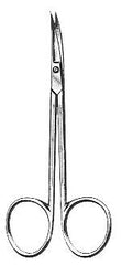 BR Surgical Nail Scissors Curved Jaws 4 Inch Stainless Steel - M-509662-4971 - Each