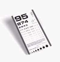 Graham-Field Eye Chart Grafco® 14 Inch Measurement Acuity Test