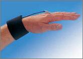 Brownmed Wrist Support IMAK® RSI WrisTimer® Daytime Elastic Left or Right Hand Black Large