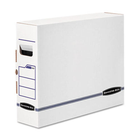 Bankers Box® X-Ray Storage Boxes, 5" x 18.75" x 14.88", White/Blue, 6/Carton