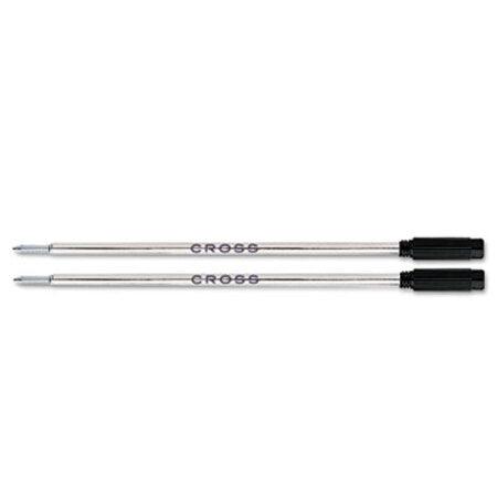 Cross® Refill for Cross Ballpoint Pens, Medium Point, Black Ink, 2/Pack
