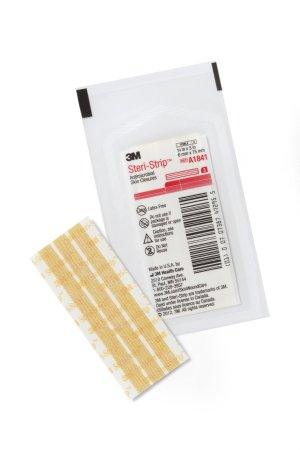 3M Antimicrobial Skin Closure Strip Steri-Strip™ Antimicrobial 1/4 X 3 Inch Nonwoven Material Reinforced Strip Tan