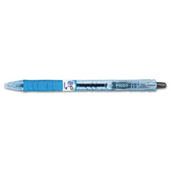 Pilot® B2P Bottle-2-Pen Retractable Ballpoint Pen, 0.7mm, Black Ink, Translucent Blue Barrel, Dozen