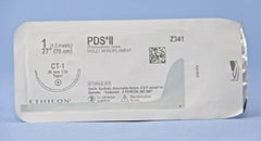 J & J Healthcare Systems Suture with Needle PDS™ II Absorbable Uncoated Violet Suture Monofilament Polydioxanone Size 1 27 Inch Suture 1-Needle 36 mm Length 1/2 Circle Taper Point Needle