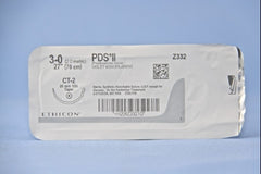 Suture with Needle PDS II Absorbable Uncoated Violet Suture Monofilament Polydioxanone Size 3 - 0 27 Inch Suture 1-Needle 26 mm Length 1/2 Circle Taper Point Needle