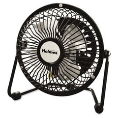 Holmes® Mini High Velocity Personal Fan, One-Speed, Black