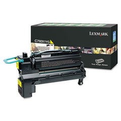 Lexmark™ C792X1YG Return Program Extra High-Yield Toner, 20,000 Page-Yield, Yellow