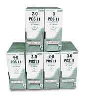 Suture with Needle PDS II Absorbable Uncoated Violet Suture Monofilament Polydioxanone Size 0 27 Inch Suture 1-Needle 26 mm Length 1/2 Circle Reverse Cutting Needle
