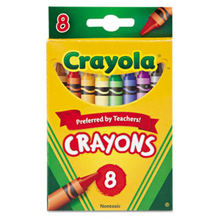Crayola® Classic Color Crayons, Peggable Retail Pack, Peggable Retail Pack, 8 Colors