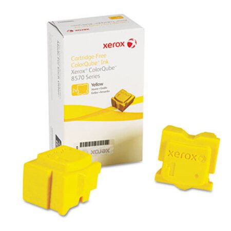 Xerox® 108R00928 Solid Ink Stick, 4,400 Page-Yield, Yellow, 2/Box