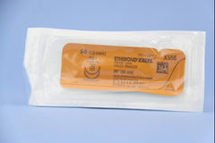Suture with Needle Ethibond Nonabsorbable Coated Green Suture Braided Polyester Size 5 - 0 36 Inch Suture Double-Armed 17 mm Length 1/2 Circle Taper Point Needle