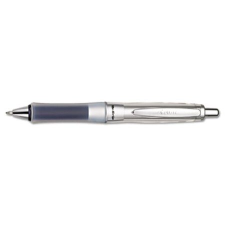 Pilot® Dr. Grip Center of Gravity Retractable Ballpoint Pen, 1mm, Black Ink, Silver/Gray Barrel