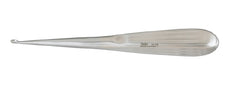 Mastoid Curette Miltex® Spratt-Bruns 6-1/2 Inch Length Single-ended Hollow Handle with Grooves Size 1 Tip Oval Cup Tip