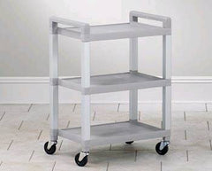 Clinton Industries Utility Cart Plastic 22.5 X 32 X 16 Inch Gray 15-1/2 X 19-1/2 Inch