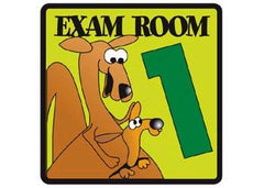 Clinton Industries Door Sign Room Sign Clinton™ Exam Room 1 - M-481149-2629 - Each