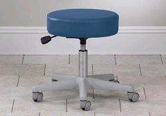 Clinton Industries Exam Stool Style Line Series Backless Pneumatic Height Adjustment 5 Casters Slate Blue - M-515852-1267 - Each