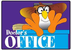 Clinton Industries Door / Wall Sign Directory Sign Doctor's Office - M-481152-1477 - Each