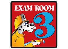 Clinton Industries Door Sign Room Sign Clinton™ Exam Room 3 - M-481151-1824 - Each