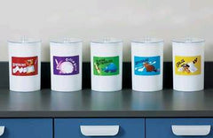 Clinton Industries Sundry Jar Clinton Kids™ 4-3/8 X 6-1/2 Inch Plastic Opaque 4-3/8 X 6-1/2 Inch - M-489125-1920 - ST/5