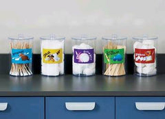 Clinton Industries Sundry Jar Clinton Kids™ 4-3/8 X 6-1/2 Inch Plastic Clear 4-3/8 X 6-1/2 Inch - M-489126-2529 - ST/5
