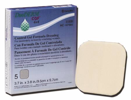 Convatec Hydrocolloid Dressing DuoDERM® CGF® 6 X 6 Inch Square Sterile