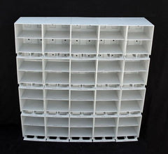 Suture Storage Rack Dispenser Rack Dispenser Rack 25-3/4 X 5-3/4 X 27 Inch, 20 Modules, 10 Back Plates, 20 Module Clips, 30 Divider Panels, Wall Mount