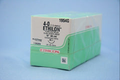 Suture with Needle Ethilon Nonabsorbable Uncoated Black Suture Monofilament Nylon Size 4 - 0 18 Inch Suture 1-Needle 13 mm Length 3/8 Circle Precision Cosmetic - Conventional Cutting PRIME Needle