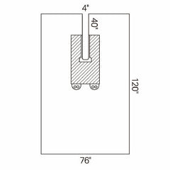 O&M Halyard Inc Surgical Drape U-Drape 76 W X 120 L Inch Sterile