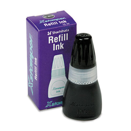 Xstamper® Refill Ink for Xstamper Stamps, 10ml-Bottle, Black