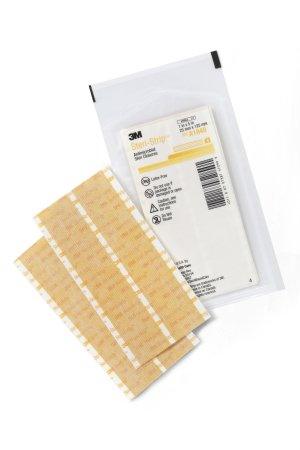 3M Antimicrobial Skin Closure Strip Steri-Strip™ Antimicrobial 1 X 5 Inch Nonwoven Material Reinforced Strip Tan